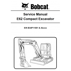 Bobcat - instrukcje napraw - schematy - DTR - service manuals - Bobcat E62